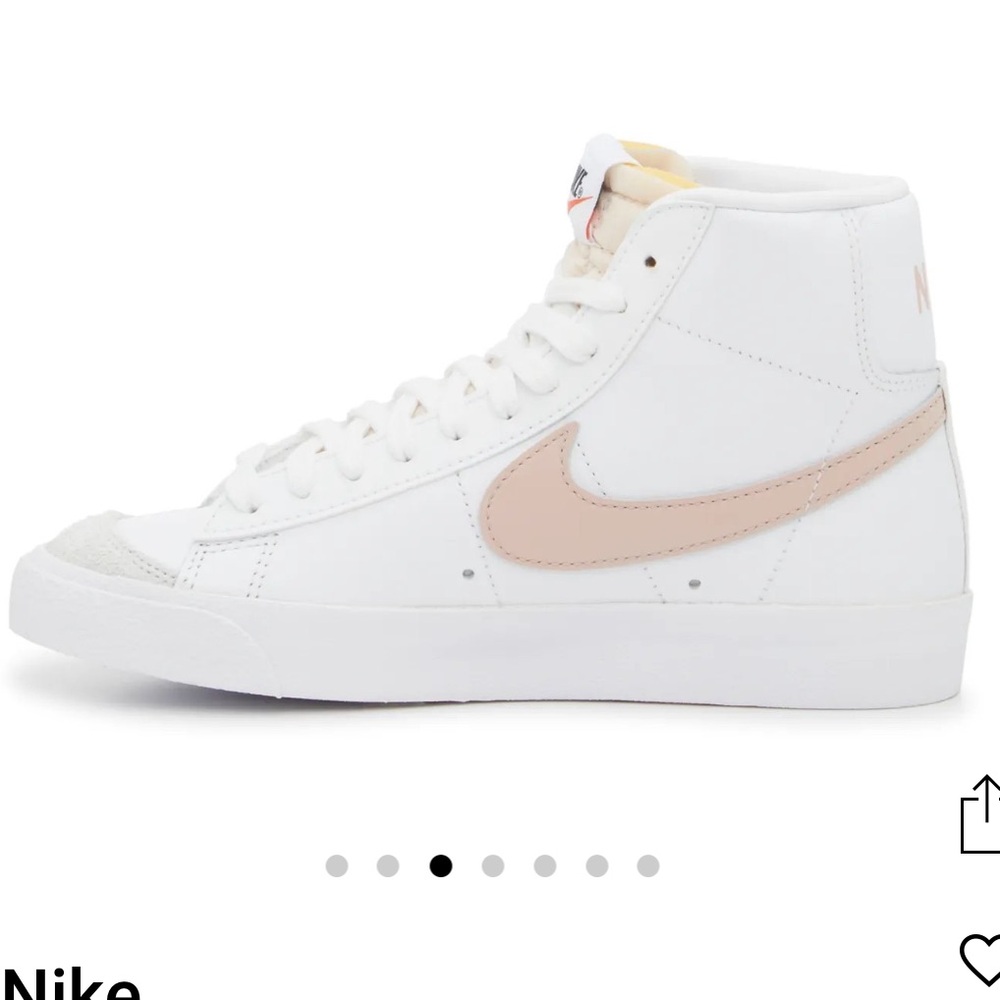 Nike Blazer  White and Pink Sneakers 6.5